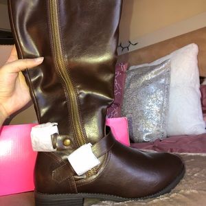 Charlotte Russe Chocolate Brown Long Boots